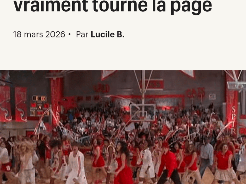 sur High School Musical – AlloCiné 20 ans, après publication d un&nbsp;article