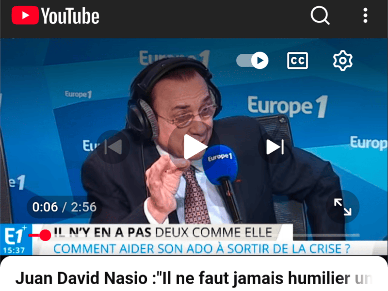 Le psychiatre psychanalyste dit qu il ne faut jamais humilier un ado&nbsp;⚠️🌸